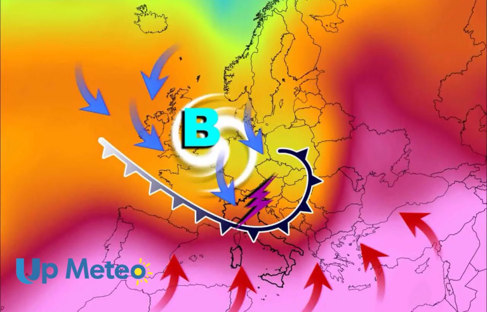 Ancora temporali estremi al nord Italia con probabili grandinate, l'anticiclone africano ancora protagonista