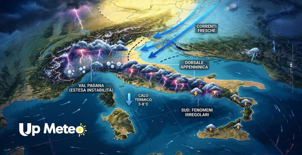 Dal 28 aprile tornano i temporali: ecco quanto durerà la fase di maltempo