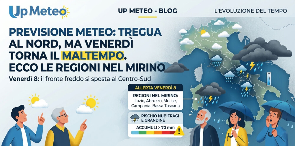 Meteo, oggi tregua al Nord ma è solo temporanea: venerdì nuova perturbazione in arrivo