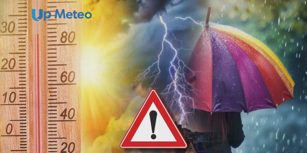 Temperature elevate, ma anche condizioni favorevoli a forti temporali e grandinate