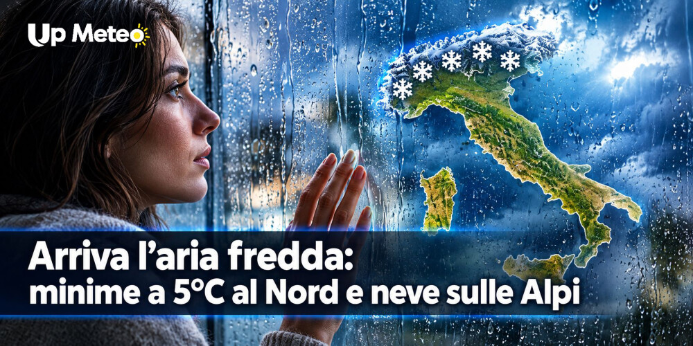 Meteo, arriva il freddo: minime di 5°C al Nord, torna la neve sulle Alpi