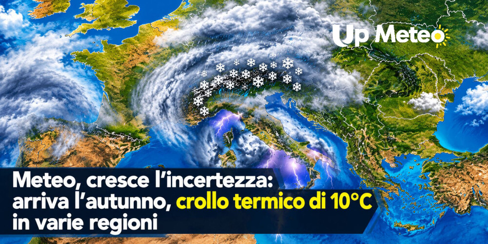 L’Autunno irrompe sull’Italia: temperature in calo fino a 10 gradi