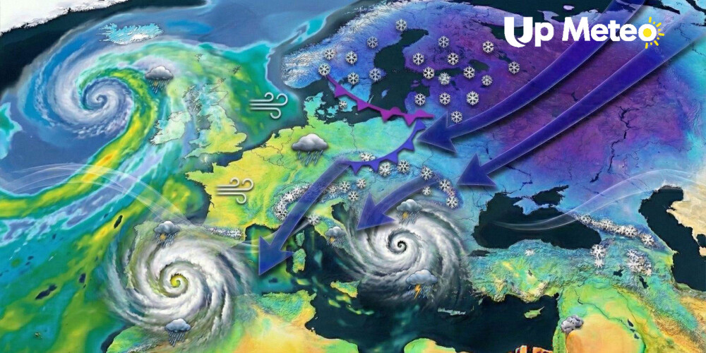 Meteo, l’Italia verso piogge torrenziali e l’incombere del gelo dalla Russia