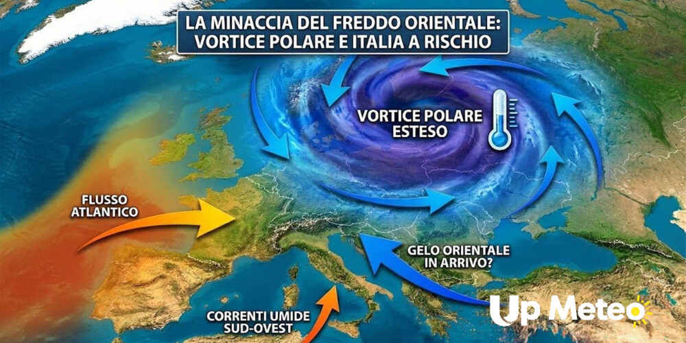 Weekend con freddo e neve secondo il modello meteo ECMWF. Tre giorni con fiocchi bianchi fino in pianura.