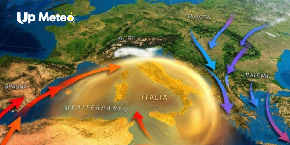Meteo settimana in prevalenza anticiclonica con qualche disturbo e piogge sparse
