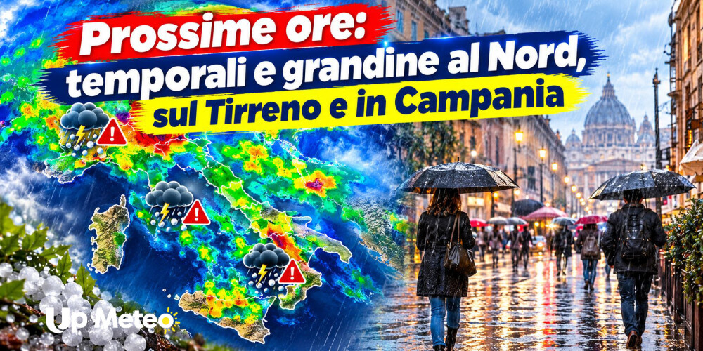 Oggi, giovedì 8 ottobre, instabilità diffusa sull’Italia, con temporali