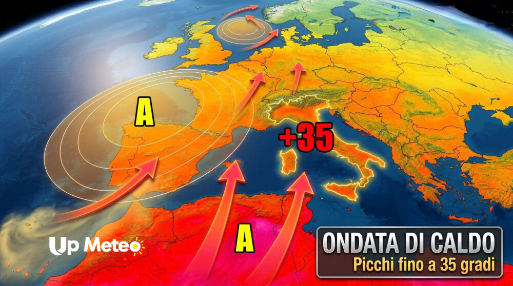Anticiclone africano verso l’Italia: temperature in forte aumento, ma non durerà