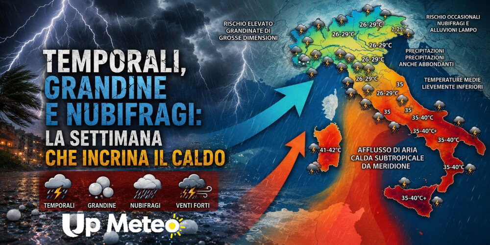 Temporali e grandine, il maltempo incrina la morsa del caldo