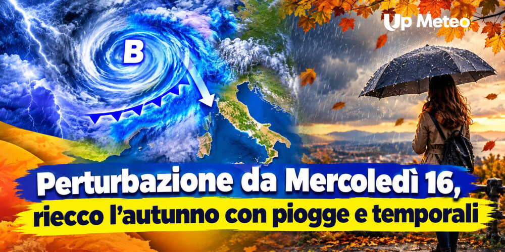 Anticiclone in ritirata per l'arrivo di una nuova perturbazione atlantica seguita da aria più fresca diretta verso gran parte d'Italia