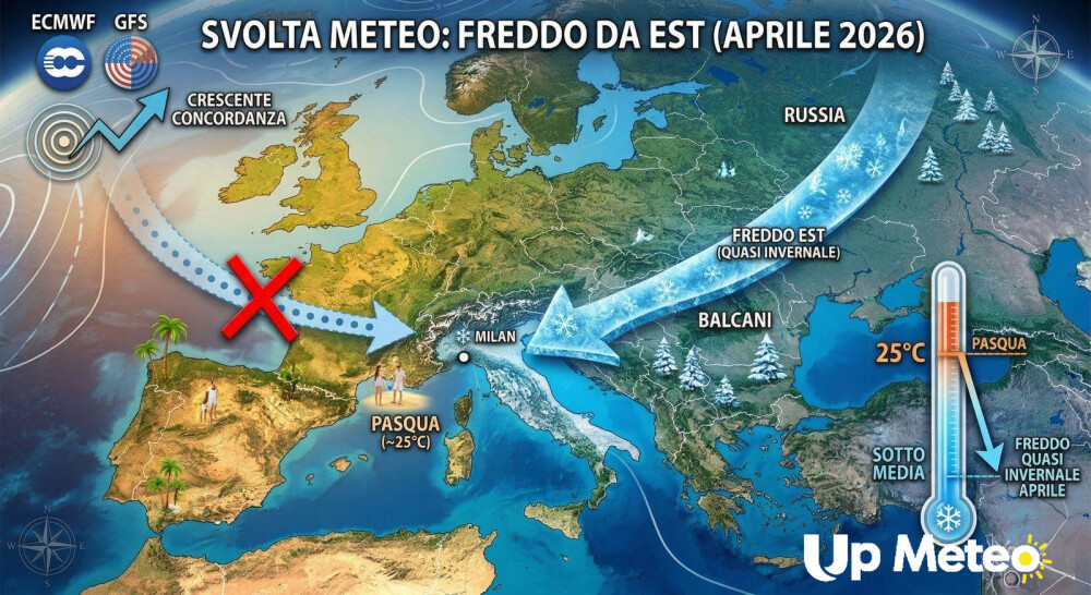 Meteo, colpo di scena: freddo tardivo ribalta la stagione primaverile