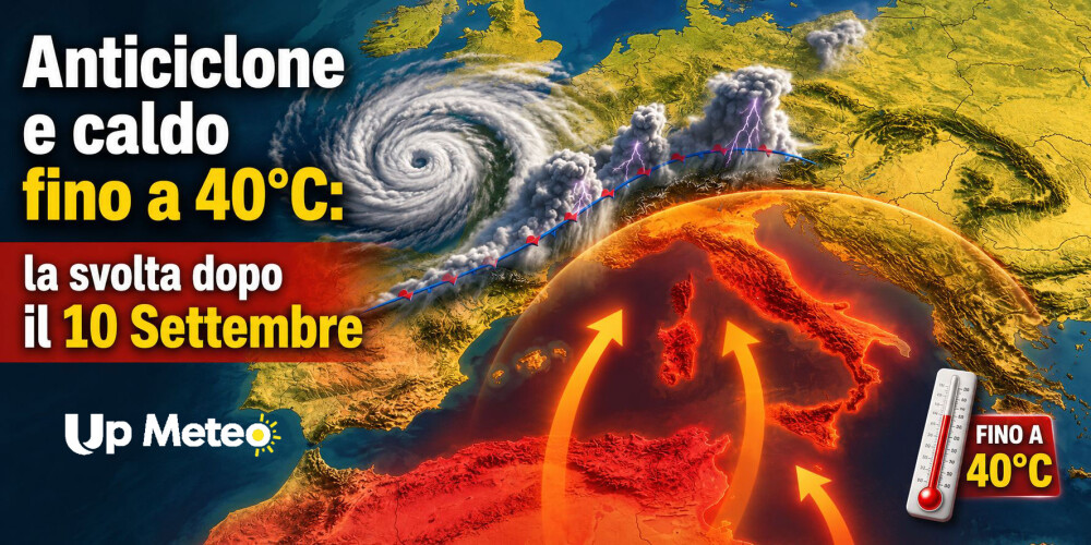 Il caldo non molla: anticiclone protagonista e picchi di 40°C, poi la svolta dopo il 10