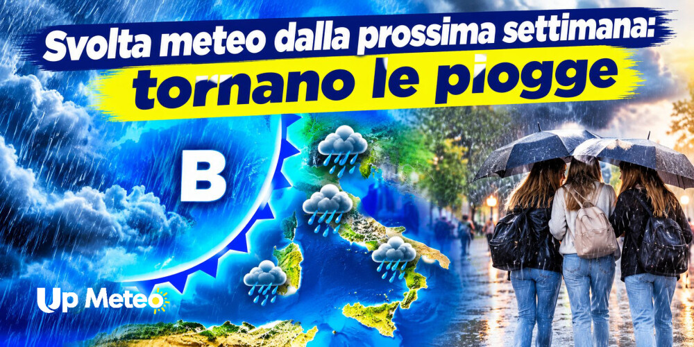 Tornano le piogge: la svolta attesa dalla prossima settimana