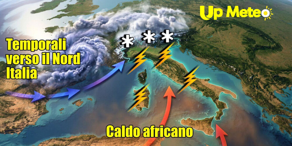 Doppia perturbazione al Nord, clima estivo e punte di 35°C sul resto della Penisola