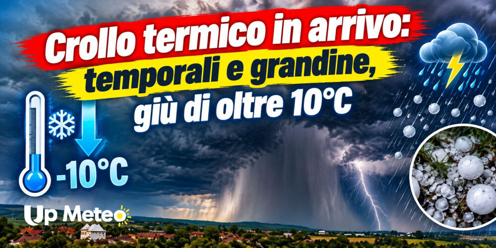 Forti temporali in arrivo: rischio nubifragi, grandine grossa e vento. Ecco le zone a rischio.
