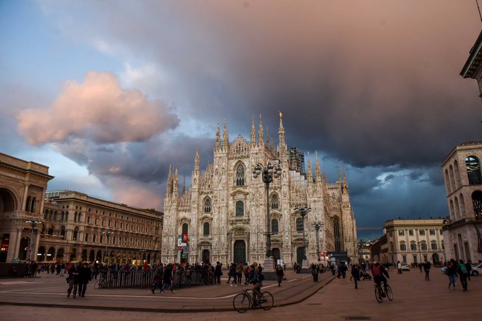 Nubi minacciose nel cielo di Milano