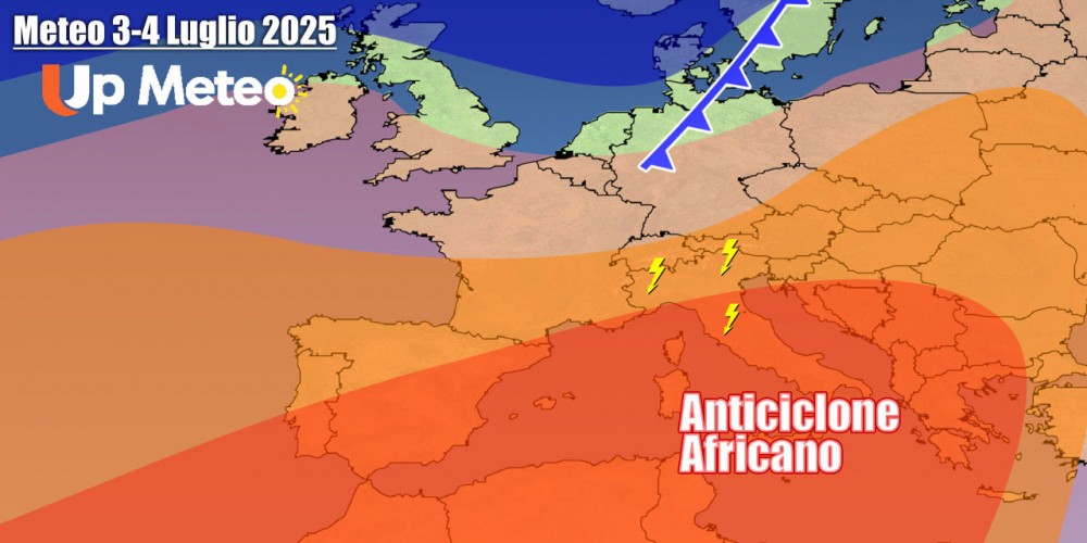 Stop al caldo africano a suon di temporali, entro il weekend interverrà un deciso calo termico almeno su parte dell’Italia