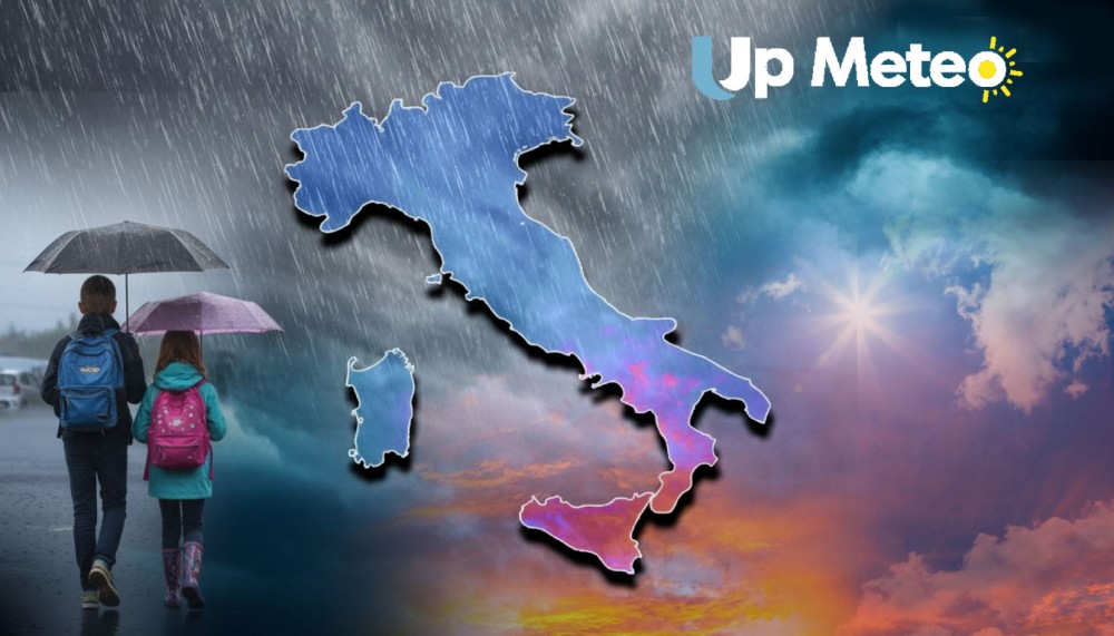 Lunedì si apre con maltempo intenso al Nord Italia