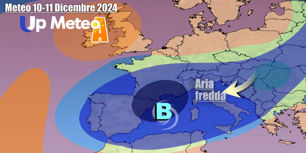 Circolazione depressionaria insisterà anche per la prima parte della nuova settimana con maltempo invernale