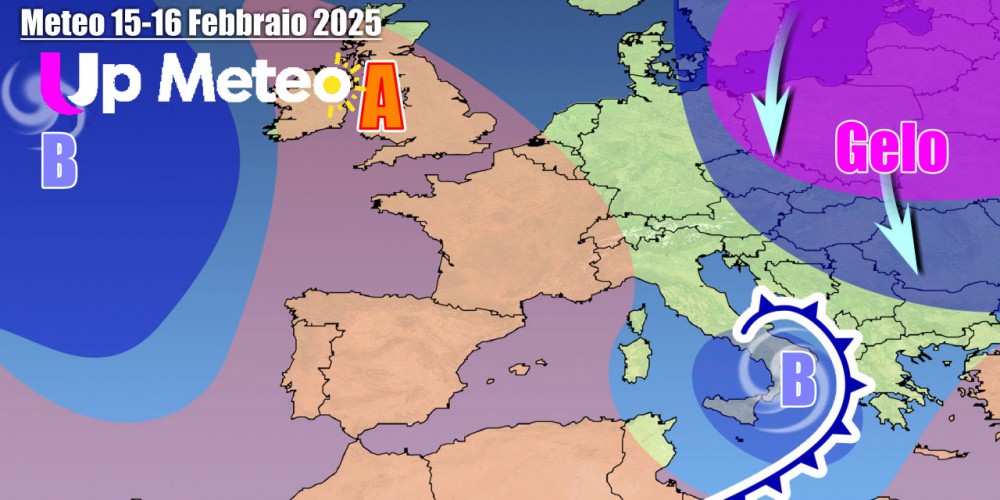 Impulso artico porterà freddo e maltempo in alcune regioni, ma il vero gelo rimarrà relegato ad est dell’Italia