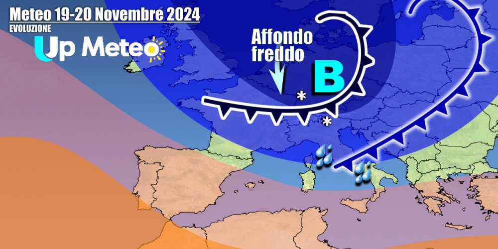 Italia: Nuova settimana con pioggia, vento forte e *neve*