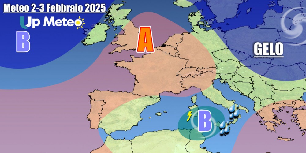 Risalita di un vortice dal Nord Africa condizionerà il tempo al Sud, con meteo avverso sino all’inizio della nuova settimana