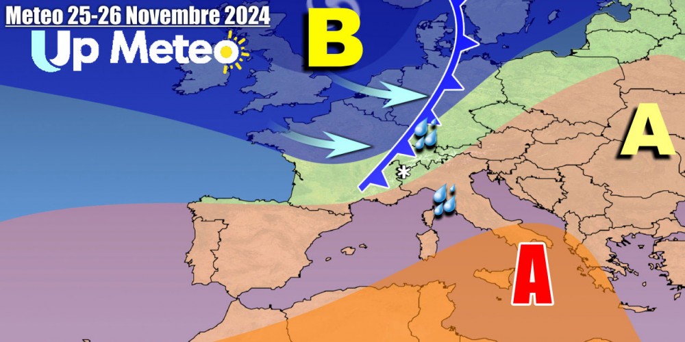 La rimonta dell’Anticiclone cederà spazio ad una nuova perturbazione al Nord, novità meteo nel weekend