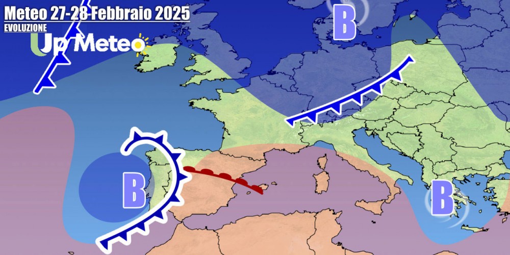 Vortice ciclonico con calo termico e ritorno della neve in montagna, nel weekend arriva altra perturbazione