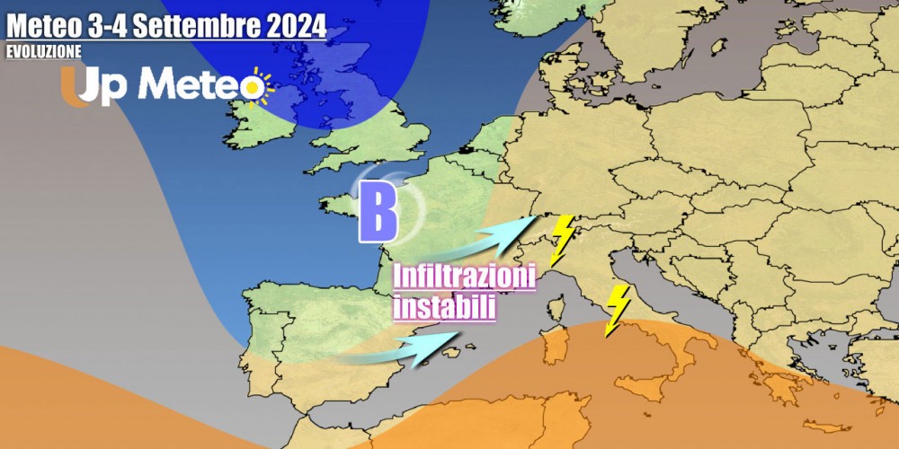 Autunno ancora lontano, ma ci saranno infiltrazioni instabili in settimana che porteranno molti temporali