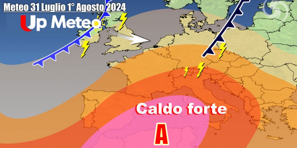 Anticiclone africano in rinforzo sull’Italia nei prossimi giorni, primi temporali al Nord da mercoledì