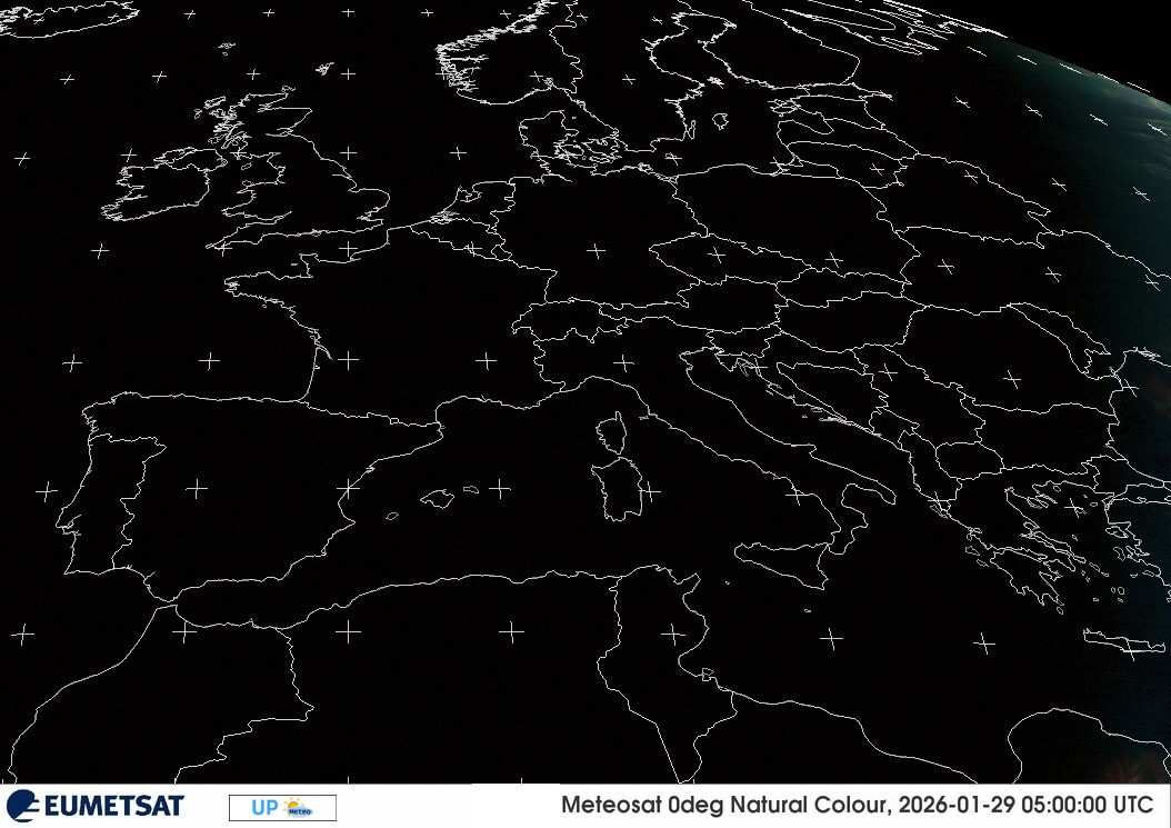 Satellite METEOSAT MSG - Natural Color